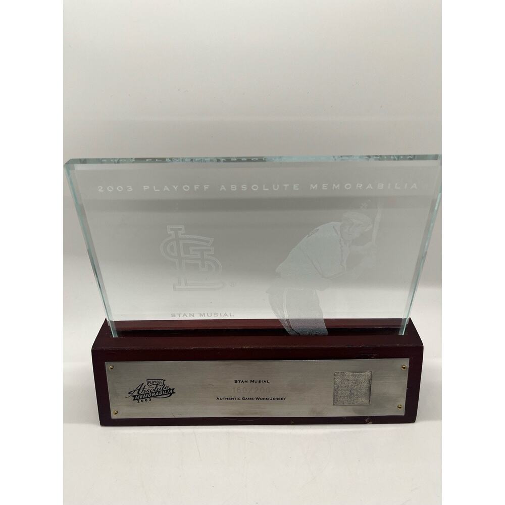 Stan Musial 2003 Absolute Memorabilia 160/200 Game Used Bat Jersey 1/1 Etched